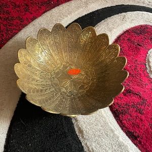 Golden decor bowl